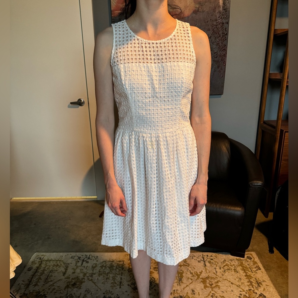 Banana republic white summer dress